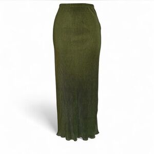 olive green velvety skirt